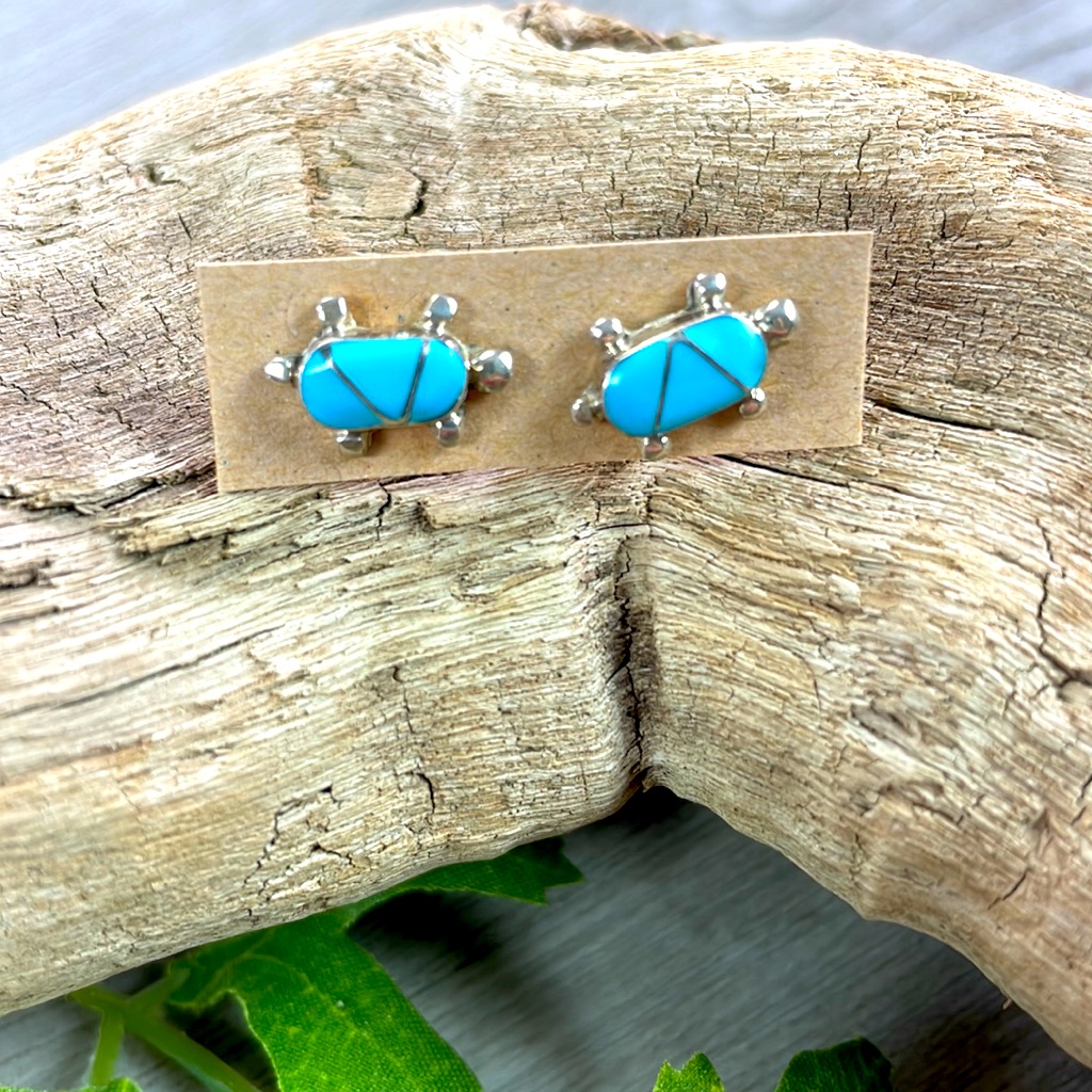 Sterling Silver Turtle Earrings